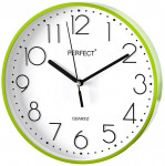 Klasyczny Zegar Ścienny - Kolor Zielony - Duże Cyfry – Średnica 22cm - Cienka Ramka 