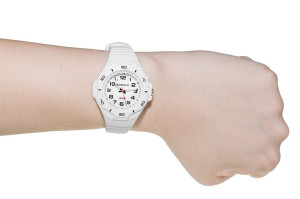 Zegarek Analogowy XONIX WR100m z Podświetlaną Tarczą - Dla Dziewczynki / Damski - Czytelna Tarcza z Wyraźnymi Indeksami - Antyalergiczny - FIOLETOWY