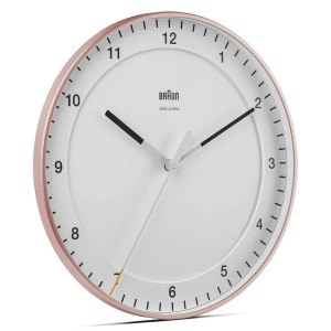 Duży Zegar Ścienny BRAUN z Radiową Synchronizacją Czasu - Nowoczesny Design - Czytelna Tarcza - Średnica 30cm
