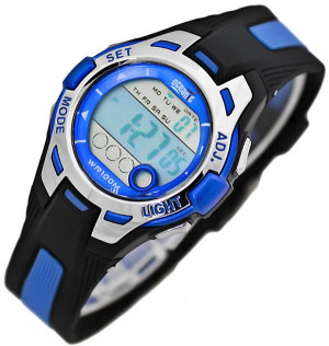 Zegarek Sportowy OCEANIC Falcon - Niebiesko Szary - Świetny Prezent Dla Chłopca Lub Dziewczyny - Wodoszczelny 100M, Wiele Funkcji, Alarm