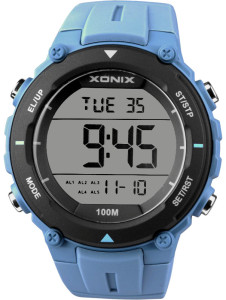 Sportowy Zegarek Wielofunkcyjny XONIX - Męski / Damski / Młodzieżowy - Wodoszczelny 100m - Elektroniczny Wyświetlacz 