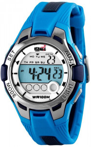 Zegarek Sportowy OCEANIC Falcon - Niebiesko Szary - Świetny Prezent Dla Chłopca Lub Dziewczyny - Wodoszczelny 100M, Wiele Funkcji, Alarm