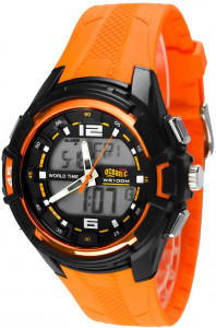 Uniwersalny Zegarek Sportowy OCEANIC SENTRY LCD/Analog WR100M, Czas Światowy, 2x Alarm, Stoper, Timer