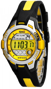 Zegarek Sportowy OCEANIC Falcon - Czarno Żółty - Świetny Prezent Dla Chłopca Lub Dziewczyny - Wodoszczelny 100M, Wiele Funkcji, Alarm