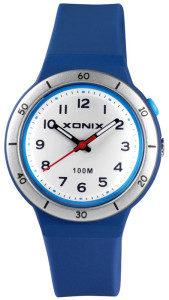 Zegarek XONIX Dla Dzieci / Damski - Analogowy - Czytelna Tarcza z Podświetleniem - Wodoszczelny 100m - Kolor Granatowy