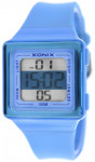 Kwadratowy Zegarek Sportowy XONIX LCD WR100M - Niebieski - Damski I Dziecięcy
