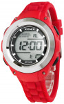 Bardzo Duży Zegarek Sportowy XONIX WR100M - Stoper, Timer, Drugi Czas, Alarm - RED - Damski, Męski i Młodzieżowy