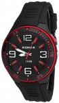 Duży Czarny Uniwersalny Zegarek Sportowy XONIX - Wodoszczelny 100m - Podświetlenie - Antyalergiczny