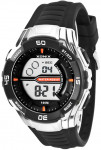Wytrzymały Zegarek Sportowy XONIX LCD - Wodoszczelność 100M, Stoper, Alarm - Model Męski I Młodzieżowy - Czarno Srebrny