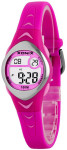 Mały Zegarek Dla Dziewczynki XONIX - Wodoszczelność 100M, Stoper, Alarm, Timer, Data - Śliczny Ciemnoróżowy Kolor