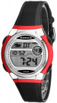Uniwersalny Zegarek Sportowy XONIX WR100M - Wiele Funkcji - Rozmiar M - Czarno Czerwony