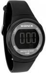 Uniwersalny Okrągły Zegarek Sportowy XONIX LCD - WR 100M - Czarny
