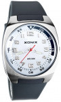 Uniwersalny Sportowy Zegarek Analogowy XONIX WR100M - Z Dużą Tarczą - Szaro Biały