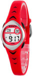 Mały Zegarek Dla Dziewczynki XONIX - Wodoszczelność 100M, Stoper, Alarm, Timer, Data - Śliczny Czerwony Kolor