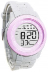 Duży Zegarek Sportowy XONIX WR100M - Damski I Dla Dużej Dziewczyny - Szaro-Różowy
