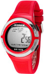 Zegarek Sportowy Damski i Dla Dziewczyny Xonix - Nowoczesny Wygląd - Masa Funkcji - Data, Stoper, Drugi Czas - Czerwony