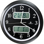 Oryginalny Zegar Ścienny - Wilgotnościomierz - Termometr - Funkcja Oszczędzania Energii