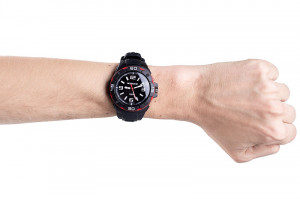 Męski i Młodzieżowy Zegarek XONIX - Wskazówkowy z Podświetleniem - Wodoszczelny 100m - Duża Tarcza - CZARNY