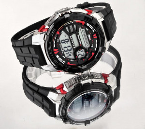 Potężny Zegarek Męski i Młodzieżowy OCEANIC Maverick - Wielofunkcyjny - Antyalergiczny - WR100M - Black