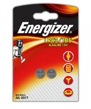 Bateria Alkaliczna Energizer 186 / LR43 1,5V / LR43, 186, V12GA, KA43, RW84