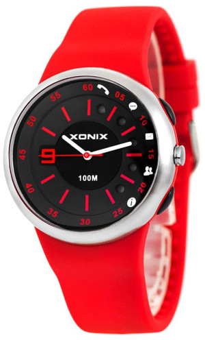 Smartwatch XONIX (Android/iOS) - Wodoszczelny 100m - Informuje o Przychodzących i Nieodebranych Połączeniach, SMS, Email i Innych, Sterowanie Odtwarzaczem Audio i Aparatem, Lokalizator Telefonu - Uniwersalny Model 