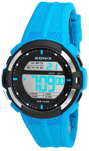 Zegarek XONIX Sport - Wodoszczelność 100M, Stoper, Timer, Alarm, 2x Czas, Podświetlenie - Męski I Dla Dużego Chłopaka
