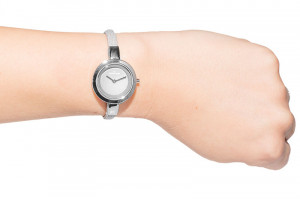 Minimalistyczny Damski Zegarek Jordan Kerr Na Bardzo Cienkim Skórzanym Pasku - Elegancki Design Pasujący Do Każdego Ubioru - Pasuje Na Każdą Rękę - SZARY