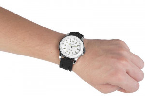 Zegarek Charles Delon - Długi Syntetyczny Pasek - Nazwy Miast Na Kopercie - Uniwersalny Model - Antyalergiczny - Czytelna Tarcza