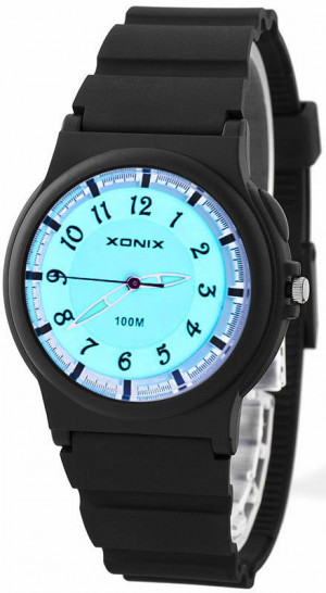 Uniwersalny Zegarek XONIX - Wodoszczelny 100m - Analogowy z Podświetleniem
