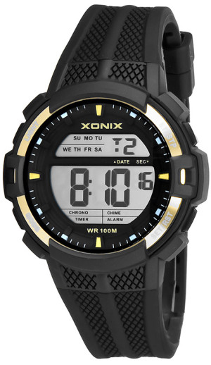 Zegarek XONIX Sport - Wodoszczelność 100M, Stoper, Timer, Alarm, 2x Czas, Podświetlenie - Męski I Dla Dużego Chłopaka