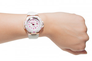 Nieduży Zegarek Analogowy XONIX WR100m - Wskazówkowy z Podświetleniem - Przejrzysta Tarcza - Dla Dziewczynki i Damski - Kolor Biały 