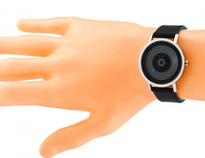 Stalowy Zegarek CHERMOND - Skórzany Pasek - Awangardowy Design - Uniwersalny Wzór