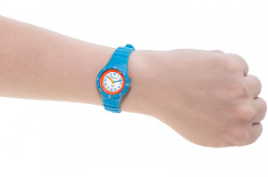 Mały Zegarek Wskazówkowy XONIX z Podświetlaną Tarczą - Dla Dziewczynki / Damski - Wyraźna Tarcza Ze Wszystkimi Indeksami - Wodoszczelny 100m - Antyalergiczny - Wysoka Jakość - GRANATOWY
