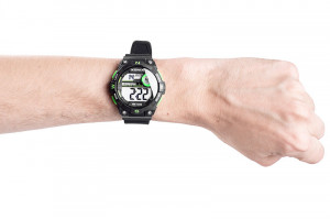 Wielofunkcyjny Zegarek Sportowy XONIX - Wodoszczelny 100m - Uniwersalny Model - Czytelny Elektroniczny Wyświetlacz - Stoper, Timer, Data, Budzik, 2x Czas - CZARNY