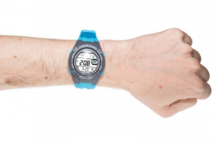 Sportowy Zegarek XONIX - Uniwersalny - Wodoszczelny 100m - Wielofunkcyjny - Stoper 15 Międzyczasów, Timer 3 Interwały, Czas Światowy Dla 24 Stref , 8 Alarmów + inne - Kolor Niebieski