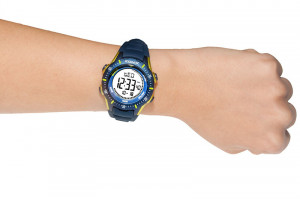 Klasyczny Zegarek Cyfrowy XONIX - Wodoszczelny 100m - Uniwersalny Młodzieżowy i Damski - Sportowy, Wielofunkcyjny - Stoper, Timer, Alarm, Drugi Czas, Podświetlenie, Data - Granatowy
