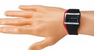 Zegarek Sportowy Xonix - Prostokątny - Uniwersalny - Multifunkcyjny - Czarno Czerwony Ze Srebrną Ramką