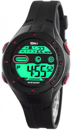 Zegarek Sportowy Oceanic - Dla Chłopca I Dziewczyny - Wodoszczelność 100M, Alarm, Stoper, Timer, Podświetlenie