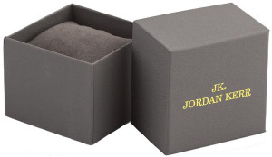 Duże Pudełko Na Zegarek Jordan Kerr - Szare Ze Złotym Napisem