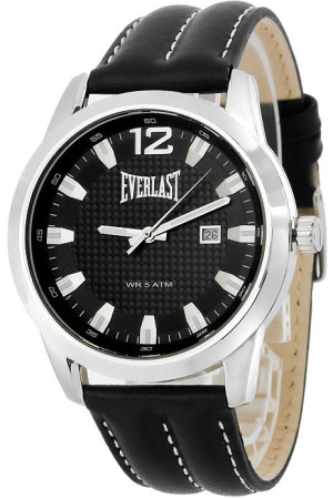 Stalowy Męski Zegarek Markowy EVERLAST Sports Fashion 33-224 - Analogowy z Datownikiem