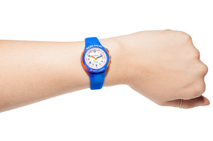 Mały Zegarek XONIX Uniwersalny Dziecięcy i Damski - Wodoszczelny 100m - Wskazówkowy z Podświetleniem - Wszystkie Indeksy Godzin Na Tarczy - Idealny Do Nauki Godzin - Rozmiar Uniwersalny, Na Najmniejszą Rękę - Niebieski