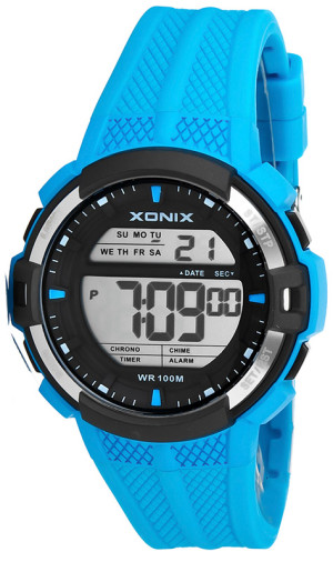 Zegarek XONIX Sport - Wodoszczelność 100M, Stoper, Timer, Alarm, 2x Czas, Podświetlenie - Męski I Dla Dużego Chłopaka