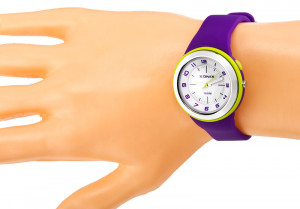 Uniwersalny Młodzieżowy Analogowy Zegarek Sportowy XONIX z Podświetleniem, Na Granatowym Pasku - Wodoszczelny