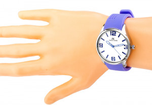 Klasyczny Damski Zegarek Analogowy Jordan Kerr - Syntetyczny Fioletowy Pasek - Elegancki Wygląd - Świetny Dodatek Do Ubioru