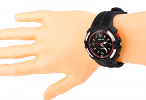 Uniwersalny Zegarek Sportowy XONIX WR100M Z Podświetleniem - Czerwony