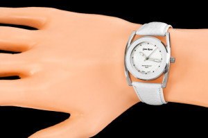 Dopasowany Damski Zegarek Gino Rossi Na Miękkim Skórzanym Pasku – Stylizowana Tarcza Z Okręgiem W Kolorze Paska