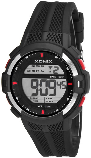 Zegarek XONIX Sport - Wodoszczelność 100M, Stoper, Timer, Alarm, 2x Czas, Podświetlenie - Męski I Dla Dużego Chłopaka