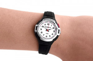 Mały Biały Zegarek XONIX - Wodoodporny 100m - Damski, Dla Dziewczynki i Nastolatki - Wskazówkowy z Podświetleniem - Antyalergiczny - GIRLS