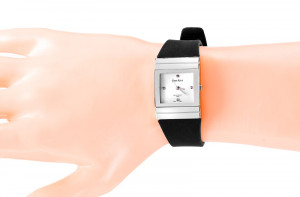 Stylowy i Funkcjonalny Zegarek Damski GR Na Silikonowym Pasku – Kwadratowa Minimalistyczna Koperta – Szyk i Wygoda