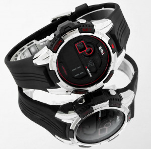 Męski I Młodzieżowy Zegarek Sportowy OCEANIC Quasar - Wiele Funkcji, Wodoszczelny 100M - Czarny LCD